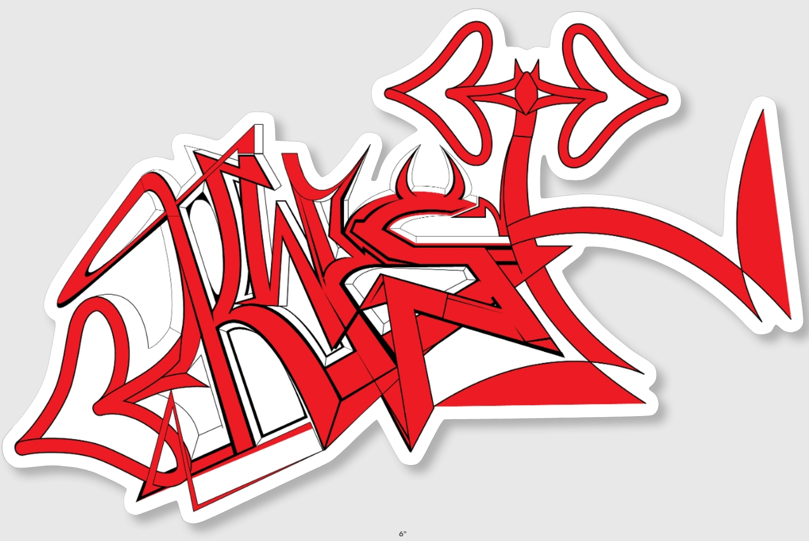 RED DEVIL STICKER